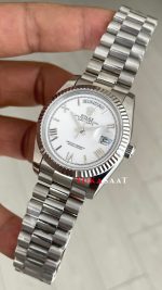 Rolex Day Date Beyaz 228239 White Roman Dial 36mm President Replika Saat