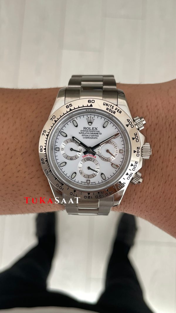 Rolex Daytona Beyaz Cosmograph 126509 White Dial 40mm Replika Saat
