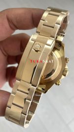 Rolex Daytona Cosmograph 126508 Gold 40mm Siyah Kadran Replika Saat