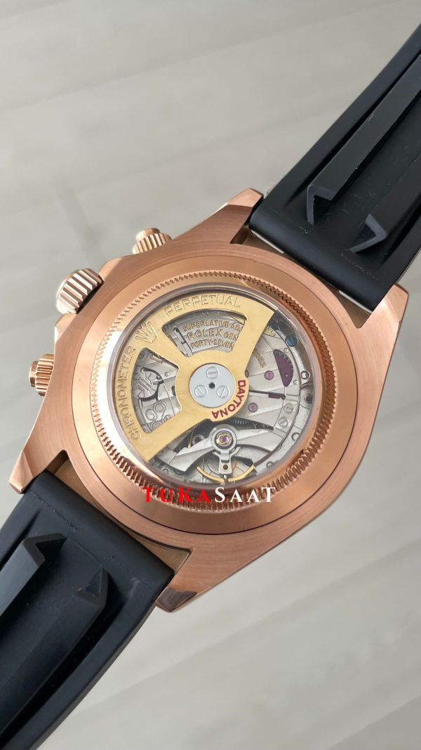 Rolex Daytona Ivory 116515LN Rose Beyaz Kadran Oysterflex 40mm Replika Saat