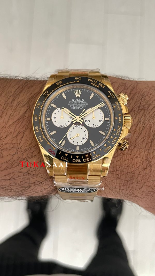 Rolex Daytona Le Mans 126528LN Gold 40mm 4132 Super Clone Swiss ETA Saat QF Factory