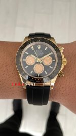 Rolex Daytona Paul Newman 126518LN Gold Oysterflex 40mm Replika Saat