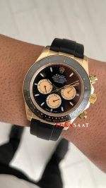 Rolex Daytona Paul Newman 126518LN Gold Oysterflex 40mm Replika Saat