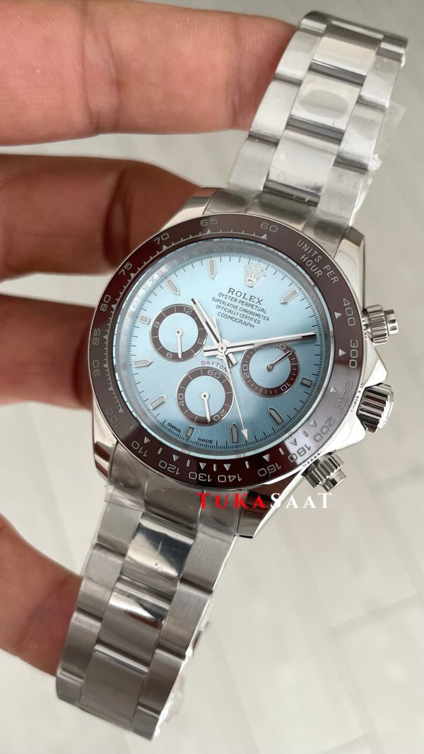 Rolex Daytona Platinum 126506 Ice Blue Dial 40mm Replika Saat