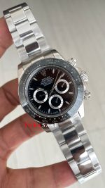 Rolex Daytona Siyah 126500LN Black Dial 40mm Replika Saat