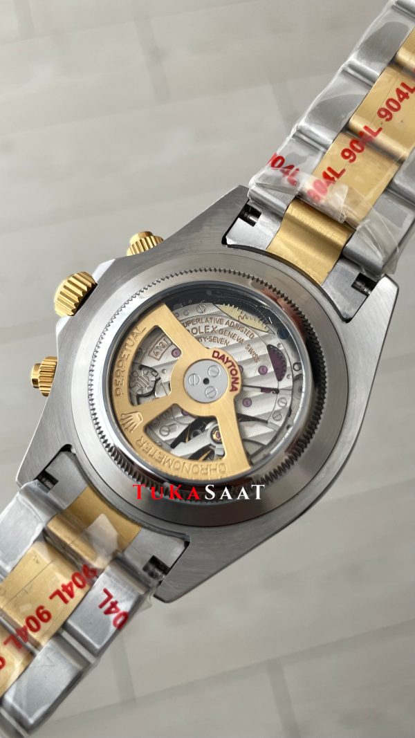 Rolex Daytona Siyah Taşlı 116503 Two Tone Gold 40mm Replika Saat