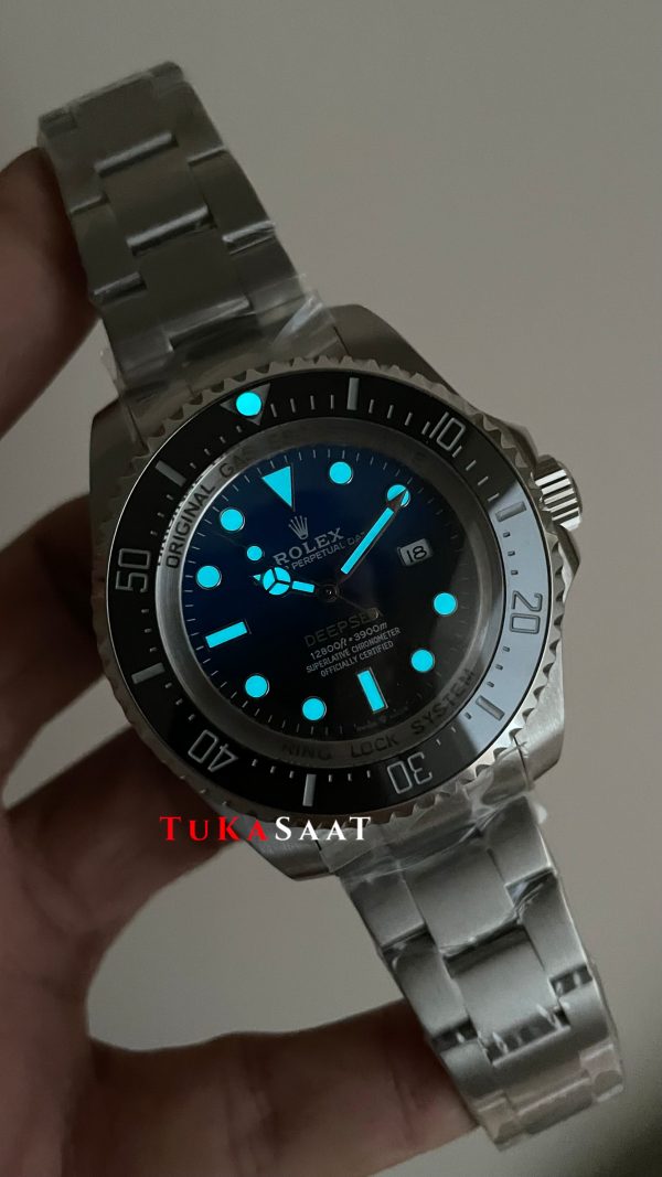 Rolex Deepsea Mavi 136660 D Blue James Cameron 44mm Replika Saat