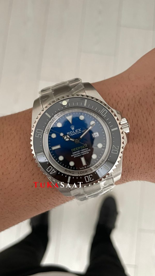 Rolex Deepsea Mavi 136660 D Blue James Cameron 44mm Replika Saat