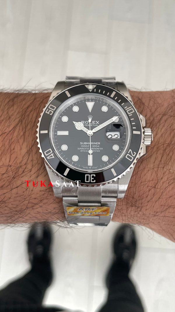 Rolex Submariner Date 126610LN Silver 41mm DD3235 Super Klon Swiss ETA Saat AR Factory