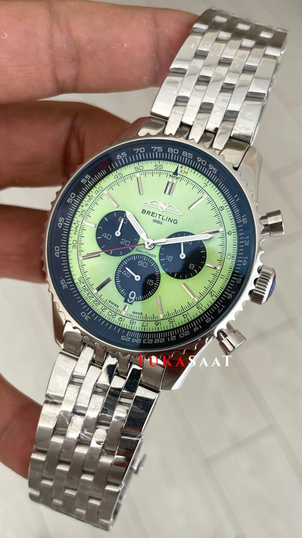 Breitling Navitimer B01 Chronograph AB0138 Yeşil Erkek Kol Saati