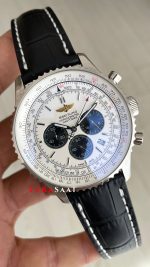 Breitling Navitimer B01 Chronograph Panda AB0127 Beyaz Kadran 45mm Erkek Kol Saati