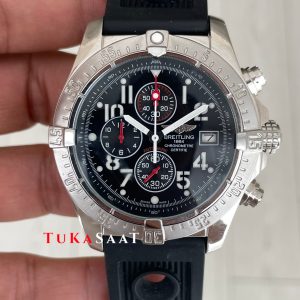 Breitling Super Avenger II Chronograph A1337 Siyah 48mm
