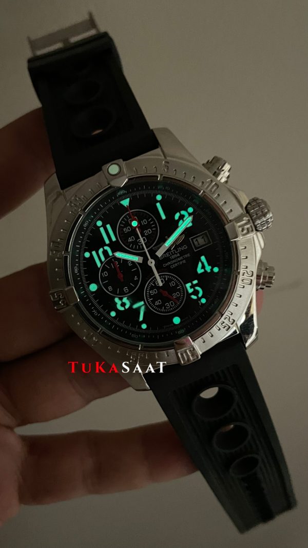 Breitling Super Avenger II Chronograph A1337 Siyah 48mm