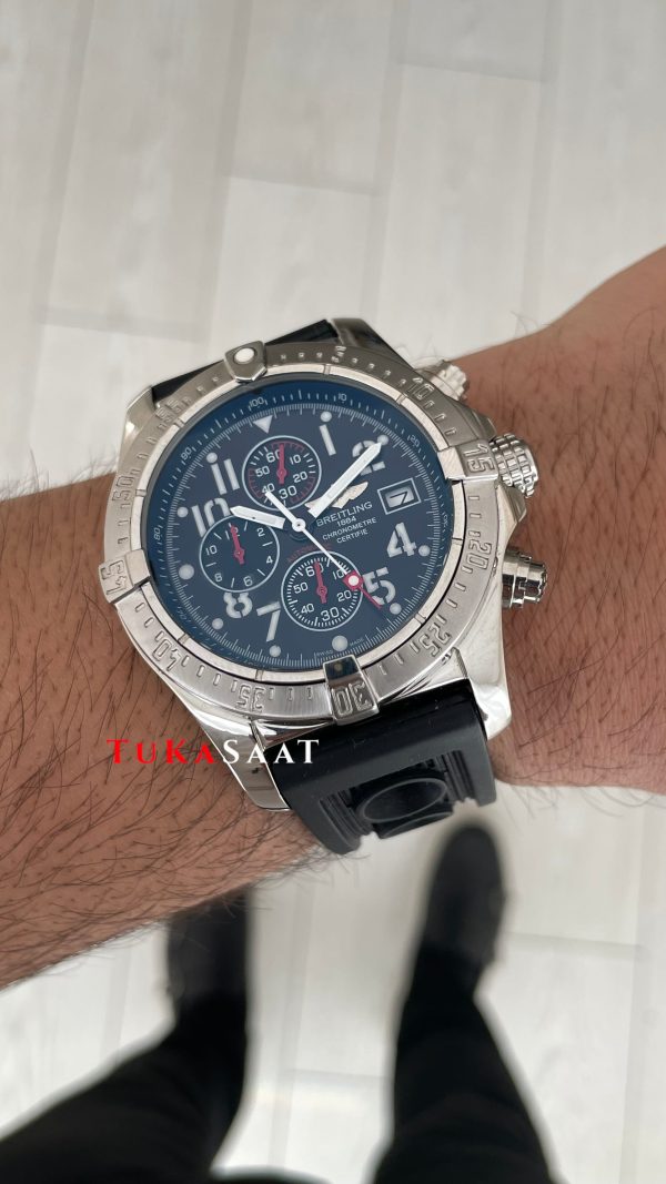 Breitling Super Avenger II Chronograph A1337 Siyah 48mm