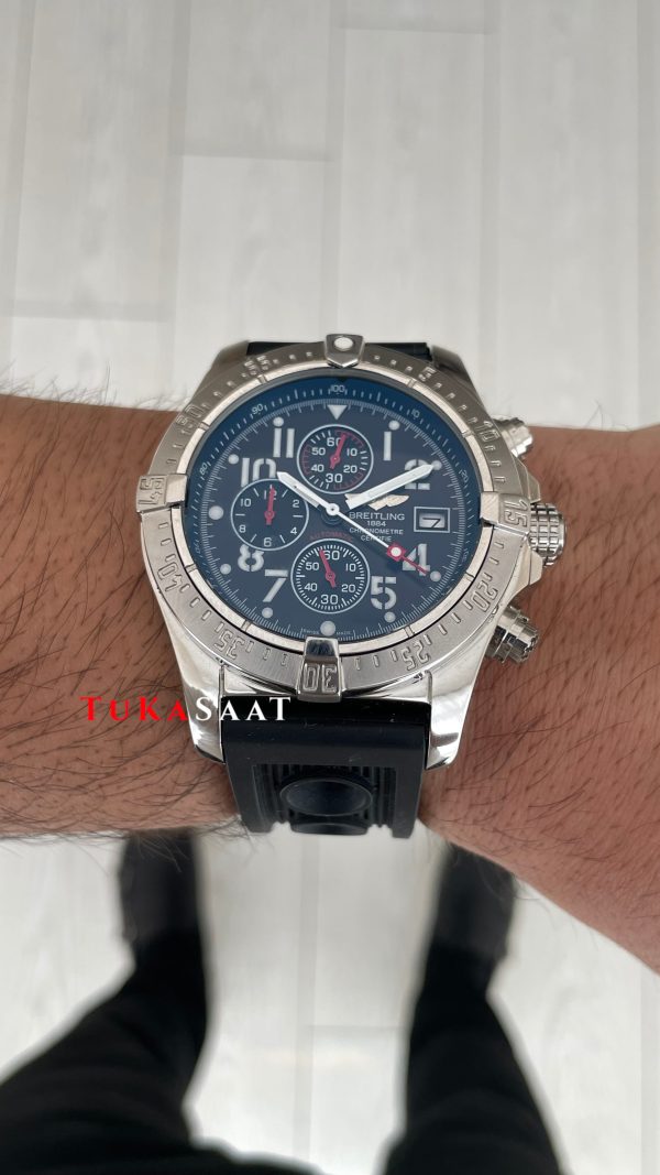 Breitling Super Avenger II Chronograph A1337 Siyah 48mm