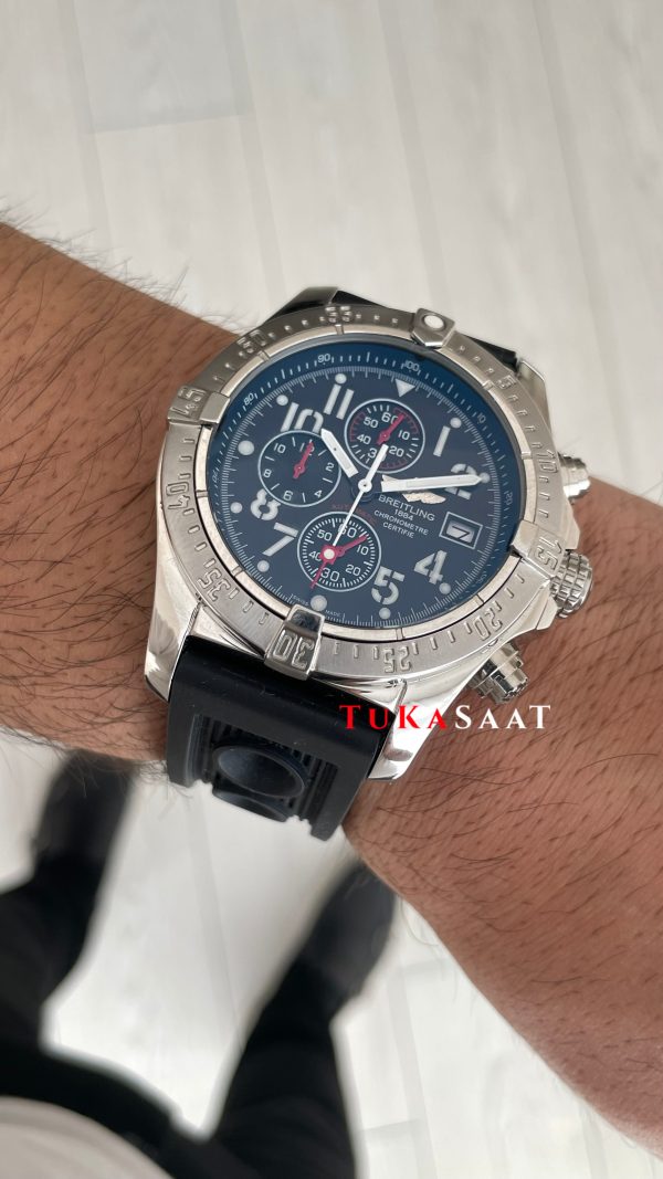 Breitling Super Avenger II Chronograph A1337 Siyah 48mm