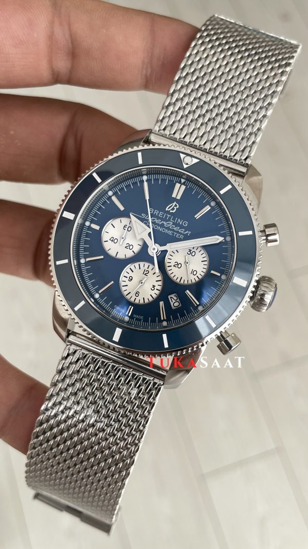 Breitling Superocean Heritage Chronograph AB0162 Mavi Kadran 44mm Erkek Kol Saati