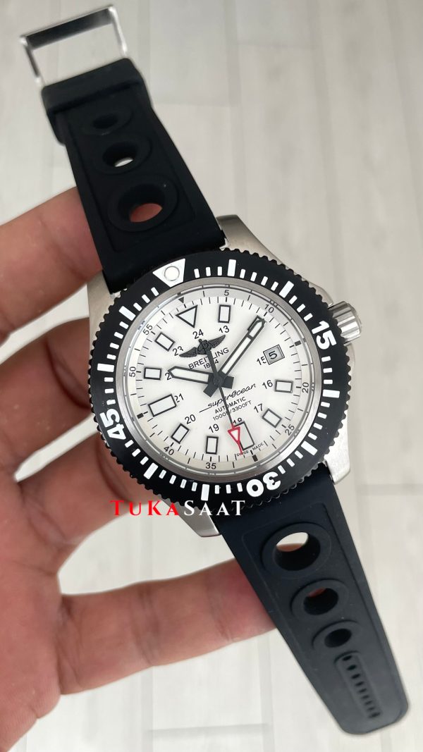 Breitling Superocean II Beyaz Y17393 Kauçuk 44mm Replika Saat