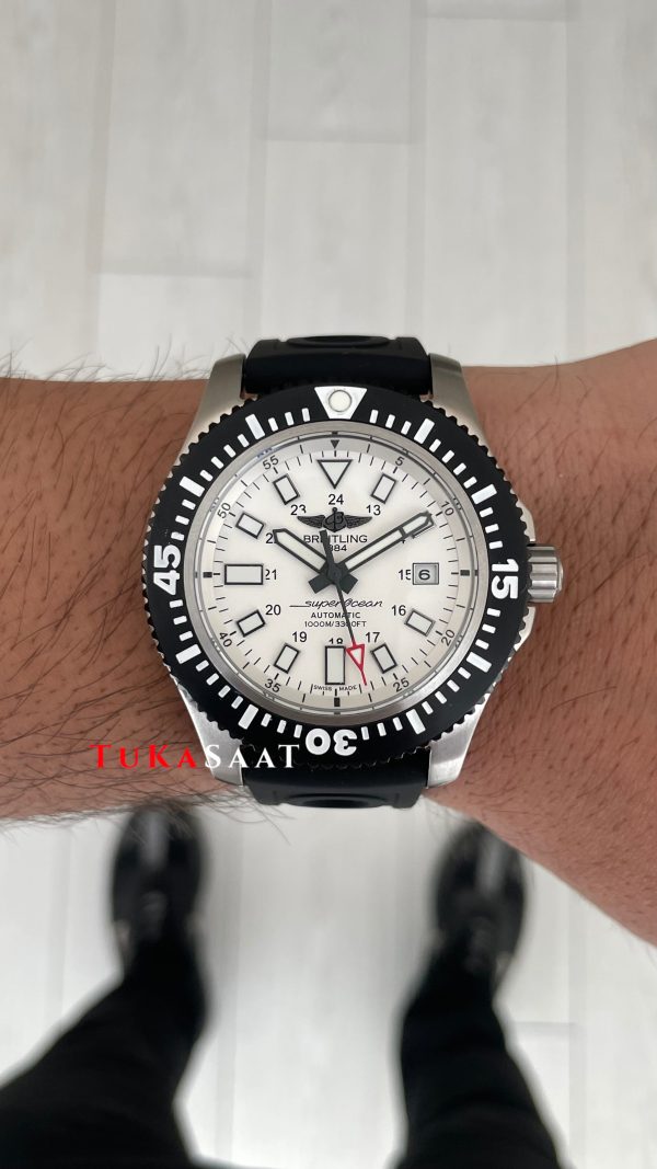 Breitling Superocean II Beyaz Y17393 Kauçuk 44mm Replika Saat