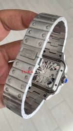 Cartier Santos WHSA0015 Skeleton Large Erkek Kol Saati