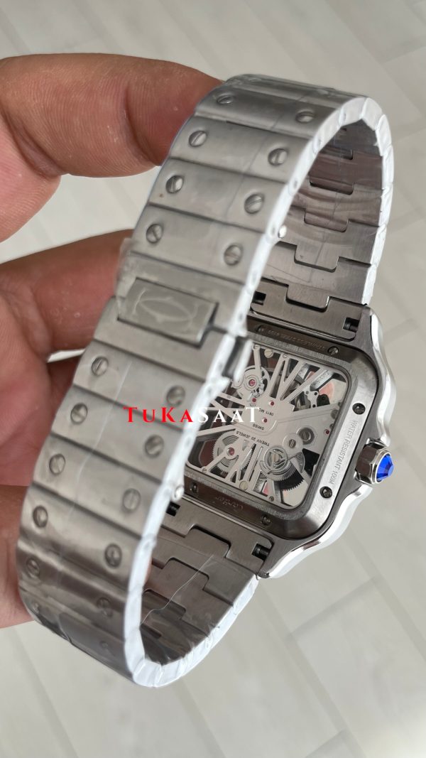 Cartier Santos WHSA0015 Skeleton Large Erkek Kol Saati