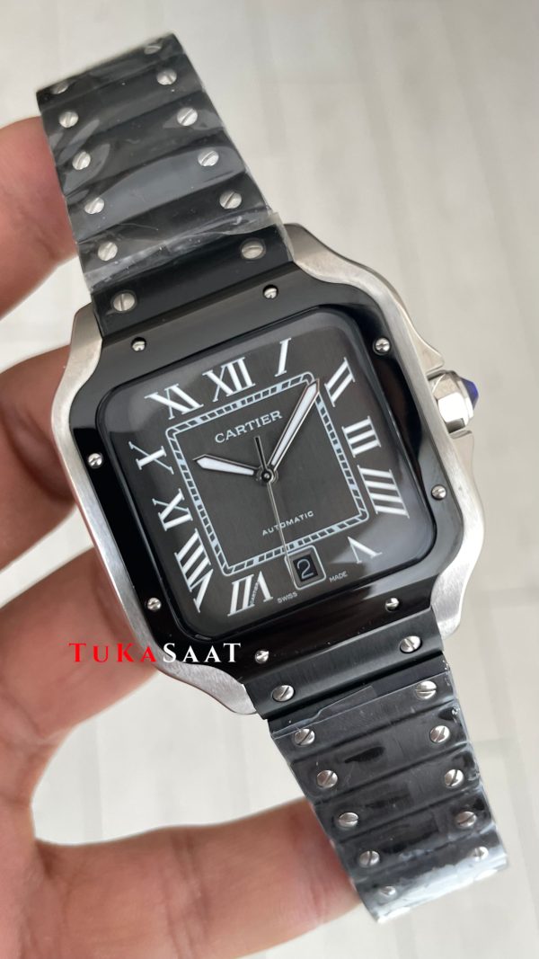 Cartier Santos WSSA0037 Siyah Large PVD 40mm