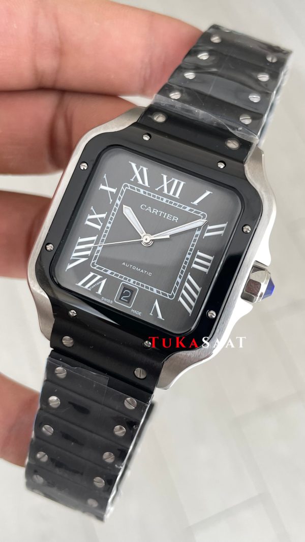 Cartier Santos WSSA0037 Siyah Large PVD 40mm