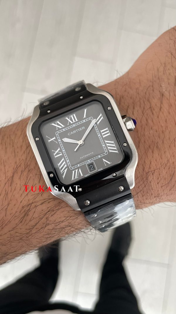 Cartier Santos WSSA0037 Siyah Large PVD 40mm