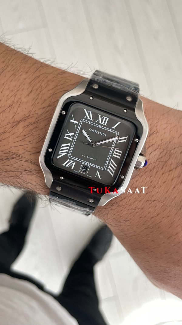 Cartier Santos WSSA0037 Siyah Large PVD 40mm