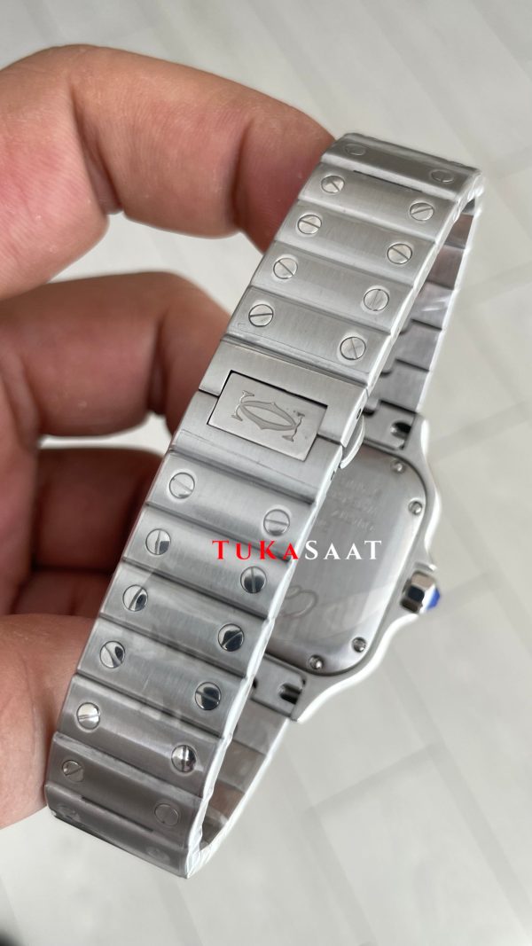 Cartier Santos WSSA0061 Gri Kadran 35mm Medium Kadın Kol Saati