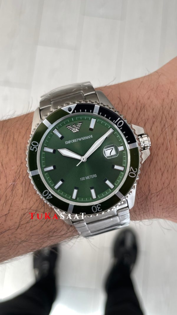 Emporio Armani AR11338 Yeşil 42mm Replika Saat