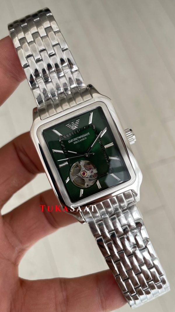 Emporio Armani AR60067 Meccanico Yeşil 36mm Replika Saat