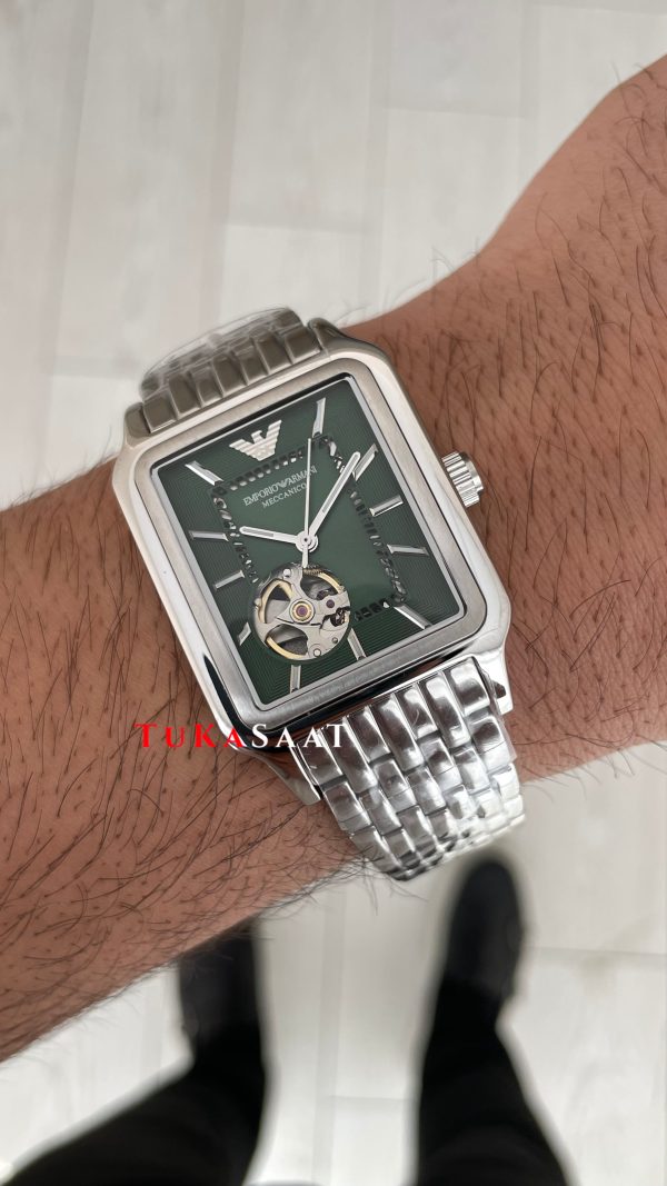 Emporio Armani AR60067 Meccanico Yeşil 36mm Replika Saat