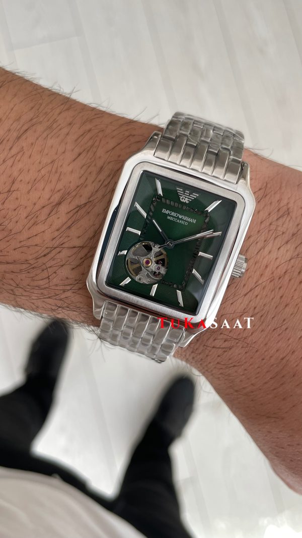 Emporio Armani AR60067 Meccanico Yeşil 36mm Replika Saat