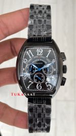 Franck Muller Casablanca Chronograph Siyah 43mm PVD Black Replika Saat