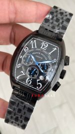Franck Muller Casablanca Chronograph Siyah 43mm PVD Black Replika Saat