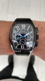 Franck Muller Casablanca Chronograph Siyah 43mm PVD Black Replika Saat