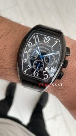 Franck Muller Casablanca Chronograph Siyah 43mm PVD Black Replika Saat