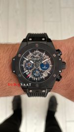 Hublot Unico Perpetual Calendar Black Magic Big Bang 44mm PVD Replika Saat