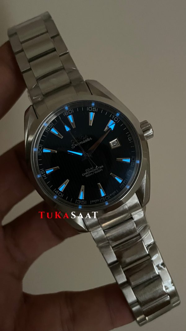 Omega Aqua Terra Seamaster Siyah 41mm Replika Saat