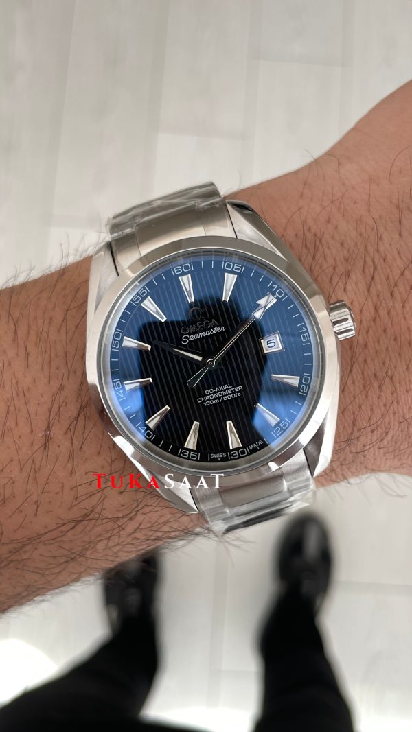 Omega Aqua Terra Seamaster Siyah 41mm Replika Saat