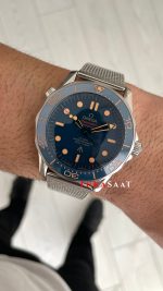 Omega Seamaster Diver 300M James Bond 007 Mavi Kadran 42mm Replika Saat