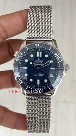 Omega Seamaster Diver 300M James Bond 007 Mavi Kadran 60th Anniversary 42mm Replika Saat