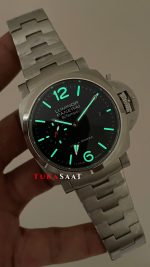 Panerai Luminor Bitempo Mavi 44mm Silver Replika Saat