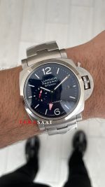 Panerai Luminor Bitempo Mavi 44mm Silver Replika Saat