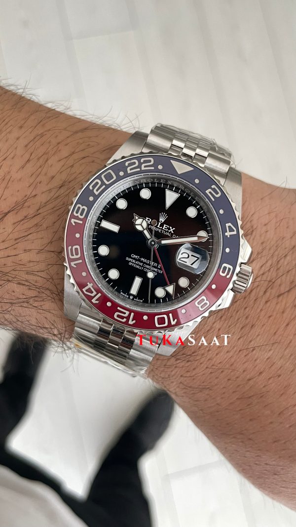 Rolex Pepsi Gmt Master II 126710BLRO Jubilee 40mm DD3285 Swiss ETA Saat AR Factory