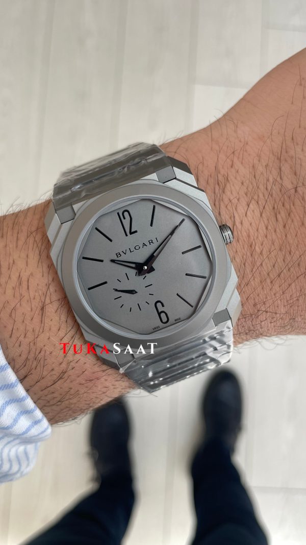 Bulgari Octo Finissimo Extra Thin Grey 102713 Super Clone Swiss ETA Saat BV Factory
