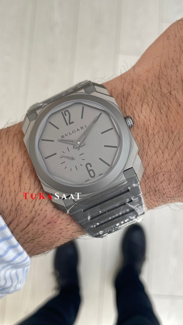 Bulgari Octo Finissimo Extra Thin Grey 102713 Super Clone Swiss ETA Saat BV Factory