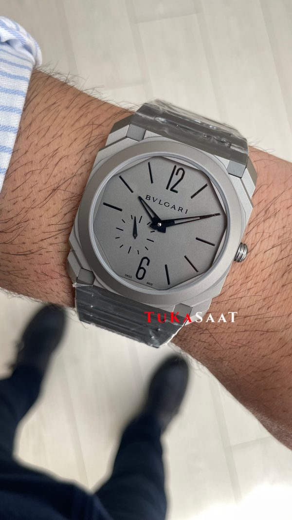 Bulgari Octo Finissimo Extra Thin Grey 102713 Super Clone Swiss ETA Saat BV Factory