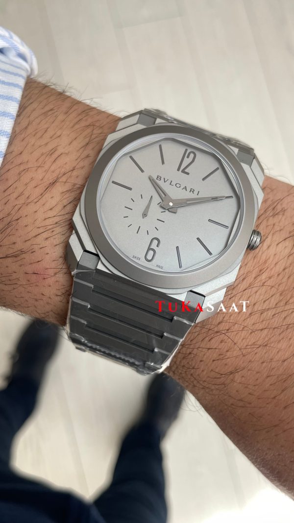 Bulgari Octo Finissimo Extra Thin Grey 102713 Super Clone Swiss ETA Saat BV Factory